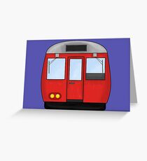 Underground Train London Greeting Card