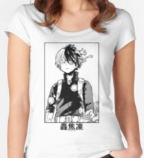 Todoroki Shōto Women's Fitted Scoop T-Shirt