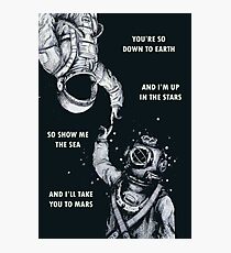 Astronaut and Diver - I'm Up in The Stars Poster Photographic Print