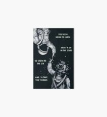Astronaut and Diver - I'm Up in The Stars Poster Art Board