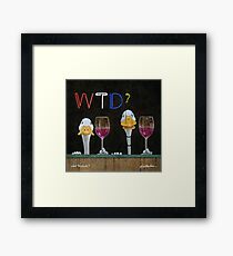 Will Bullas art print / what the duck? Framed Print