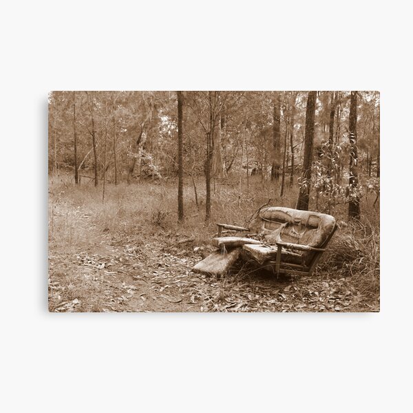 Waiting by the Track Canvas Print