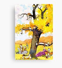 Lienzo Mural de Calvin y Hobbes