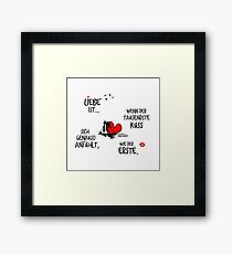 Love is... Framed Print