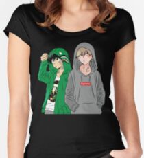 Hypebeast Academia Women's Fitted Scoop T-Shirt