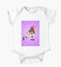 Soccer player running with the ball One Piece - Short Sleeve