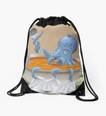 Octopus Soup Drawstring Bag