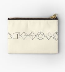 Minimal Dungeons and Dragons Dice Set D20 Studio Pouch