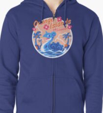 Orange Inseln Kapuzenjacke