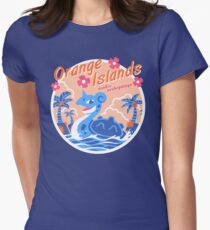 Orange Inseln Tailliertes T-Shirt für Frauen