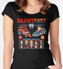SILENT KART CIRCUIT Fitted Scoop T-Shirt