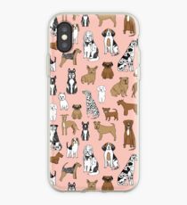 Dogs Dogs Dogs - Pink Background iPhone Case