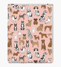 Dogs Dogs Dogs - Pink Background iPad Case/Skin