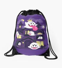 Ghost House Drawstring Bag