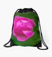 Flower macro Drawstring Bag