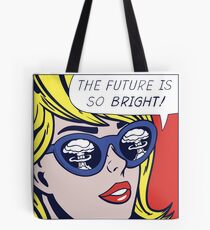 Pop optimistisches Mädchen Tote Bag