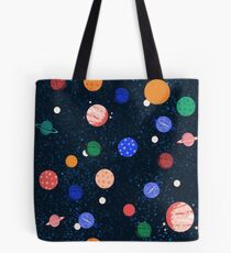 Cosmic Planets by Andrea Lauren Tote Bag