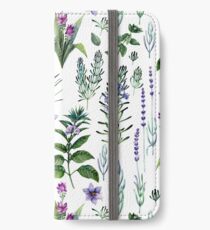 Watercolor botanical collection of herbs and spices iPhone Wallet/Case/Skin
