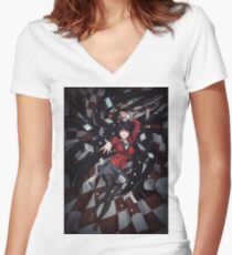 Camiseta entallada de cuello en V Kakegurui 2