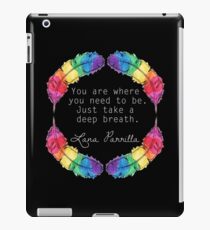 Lana Parrilla Quote (Light text) iPad Case/Skin