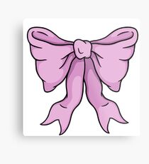 Pink Bow Metal Print
