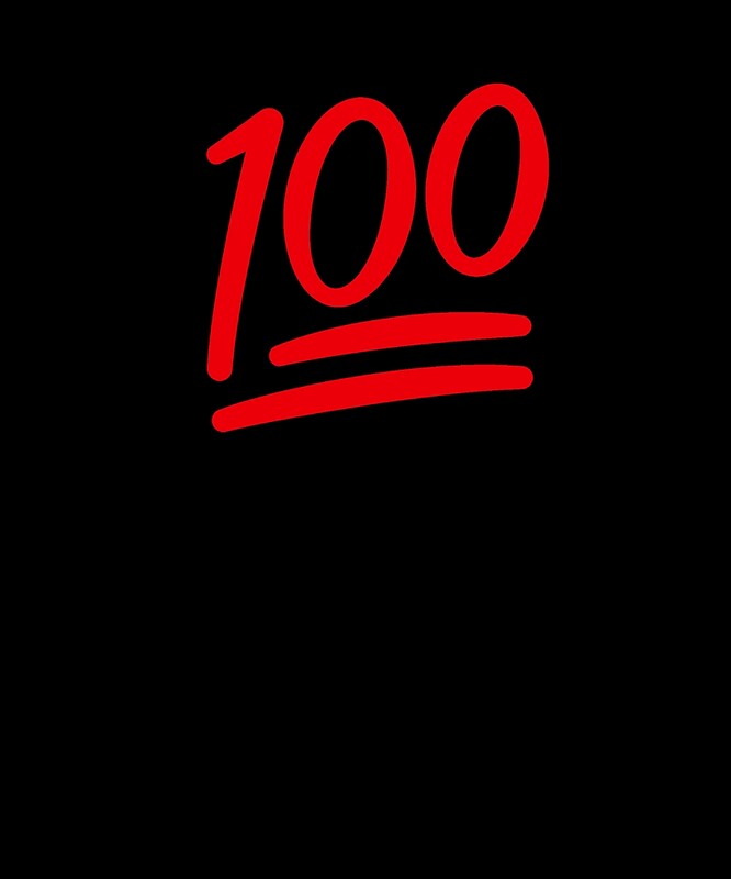 Red 100 Emoji Keep It Real By Amtsales Redbubble