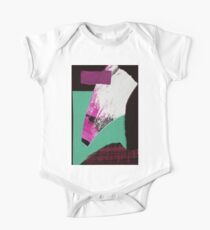 abstrakte Papiercollage Baby Body Kurzarm