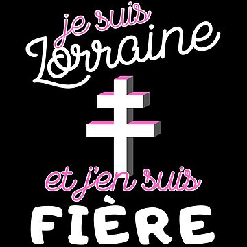 Sticker avec l'œuvre « Cadeau Humour Femme Lorraine douce » de l