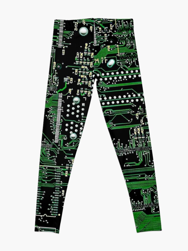 Alternate view of Circuit Board Green Leggings