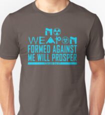 No Weapon Shall Prosper (Ice Blue) Unisex T-Shirt