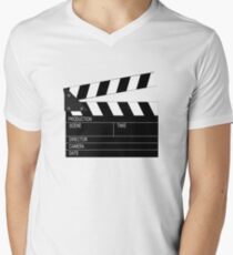 Camiseta de cuello en V Claqueta