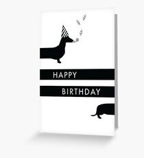 Dachshund Happy Birthday design Greeting Card