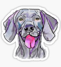 Pegatina El feliz Weimaraner Amor de mi vida