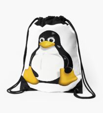 Linux Penguin Drawstring Bag