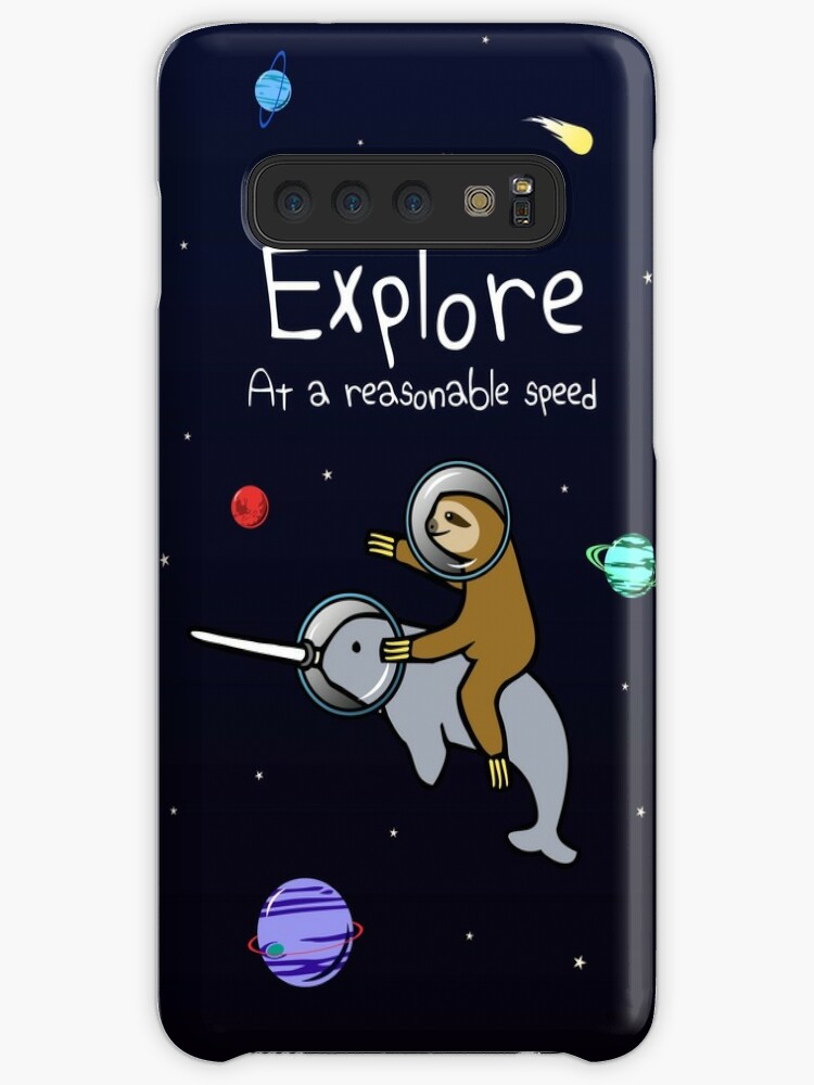 Unicorn Riding Narwhal In Space Samsung S10 Case