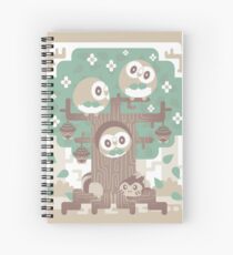 Wood Owl Woods Spiral Notebook