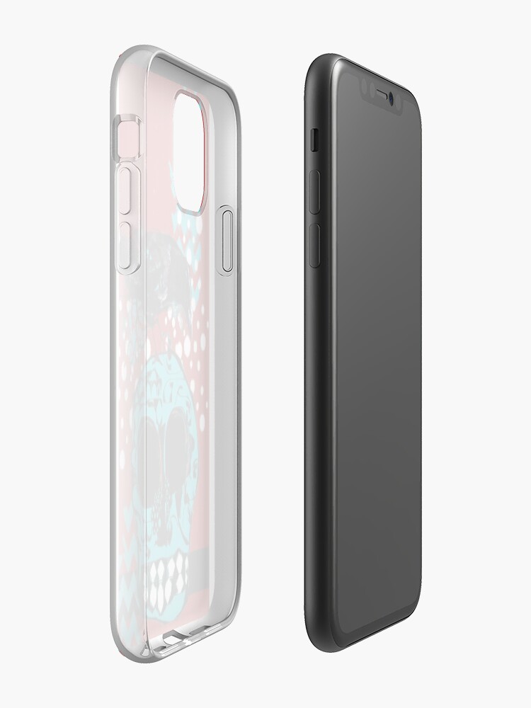 Alternate view of Crow and Skull Contemplation iPhone Case & Cover