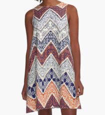 Auburn Floral Pattern Gameday Dress A-Line Dress