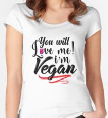 I'm Vegan Women's Fitted Scoop T-Shirt