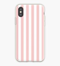 Rose Quartz and White Stripes | Pantone Color of the Year 2016 iPhone Case