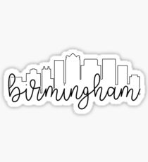 cityscape outline - birmingham Sticker
