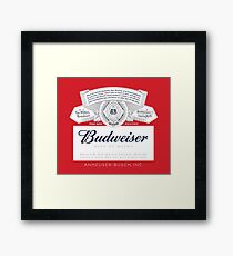 Lámina enmarcada Budweiser