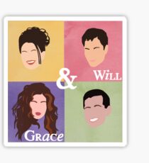 will & grace Sticker
