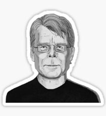 Stephen King gray Sticker
