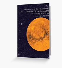 to mars Greeting Card