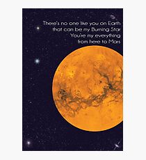 to mars Photographic Print