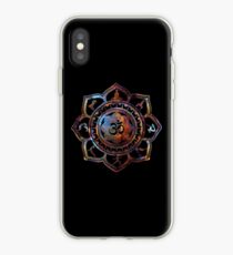 Om Lotus Flower Yoga Poses iPhone Case