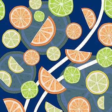 Lemons and oranges pattern Art Print for Sale by bvaruh