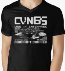 USS Enterprise CVN-65 Men's V-Neck T-Shirt