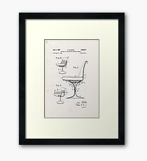 Eero Saarinen - Tulip Sessel - Patent Artwork Gerahmtes Wandbild